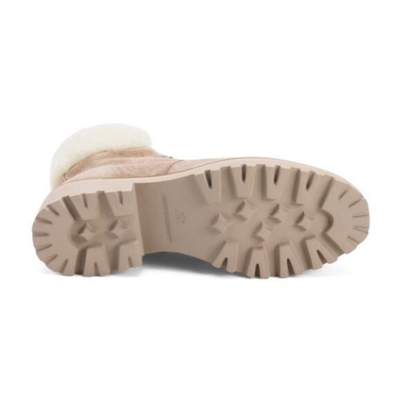 JOHNSTON AND MURPHY Made In Brazil Leather Emmalynn Quilted Hiker Boots - Picture 3 of 3